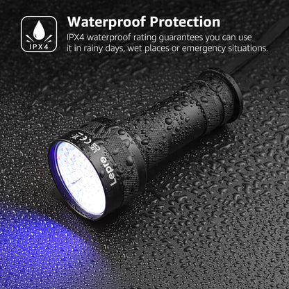 uses for black light flashlight Lepro 51 LED UV Black Light Flashlight