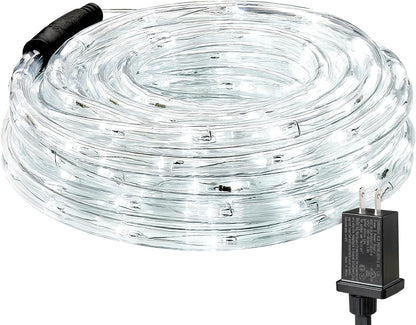 Lighting EVER Outdoor Rope Lights Cool White 6000K 33ft 240 LED