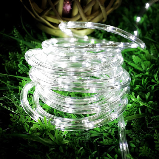 Lepro Outdoor Rope Lights (Cool White 6000K, 33ft, 240 LEDs)