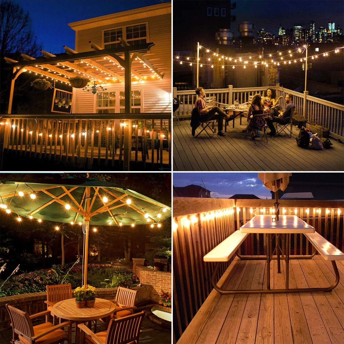 Lepro Solar Outdoor String Lights