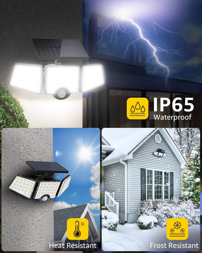 LE Solar Motion Sensor Flood Lights Outdoor - 1000LM