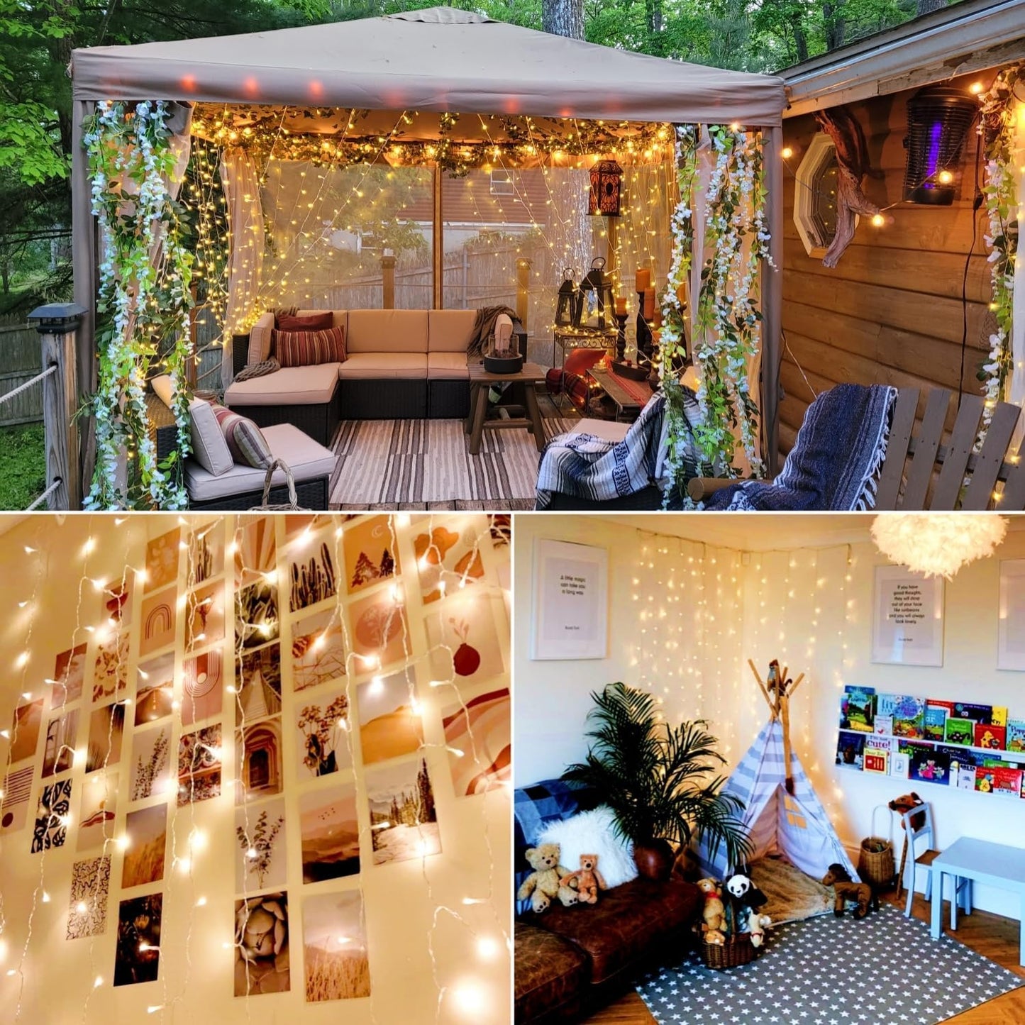 Lepro Fairy Curtain Lights (9.8 x 9.8 ft)