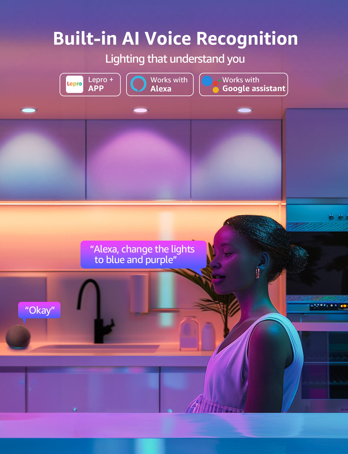 Lepro R2 AI LED Recessed Light
