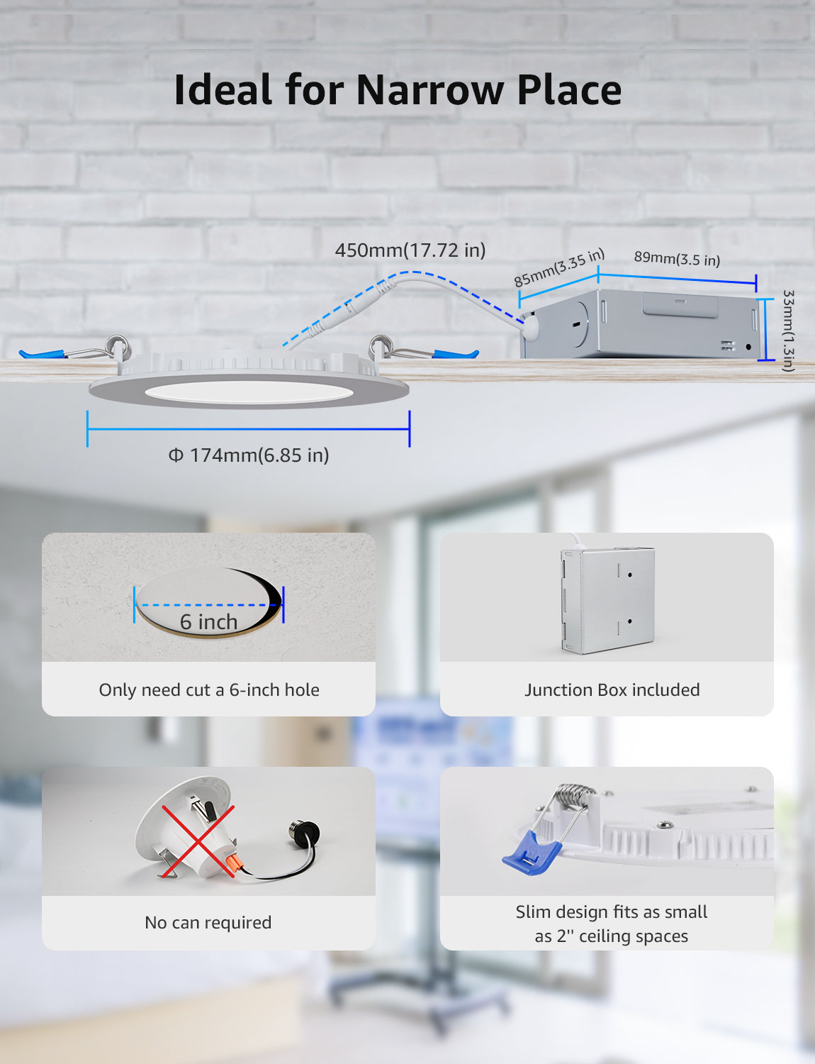 Lepro R2 AI LED Recessed Light