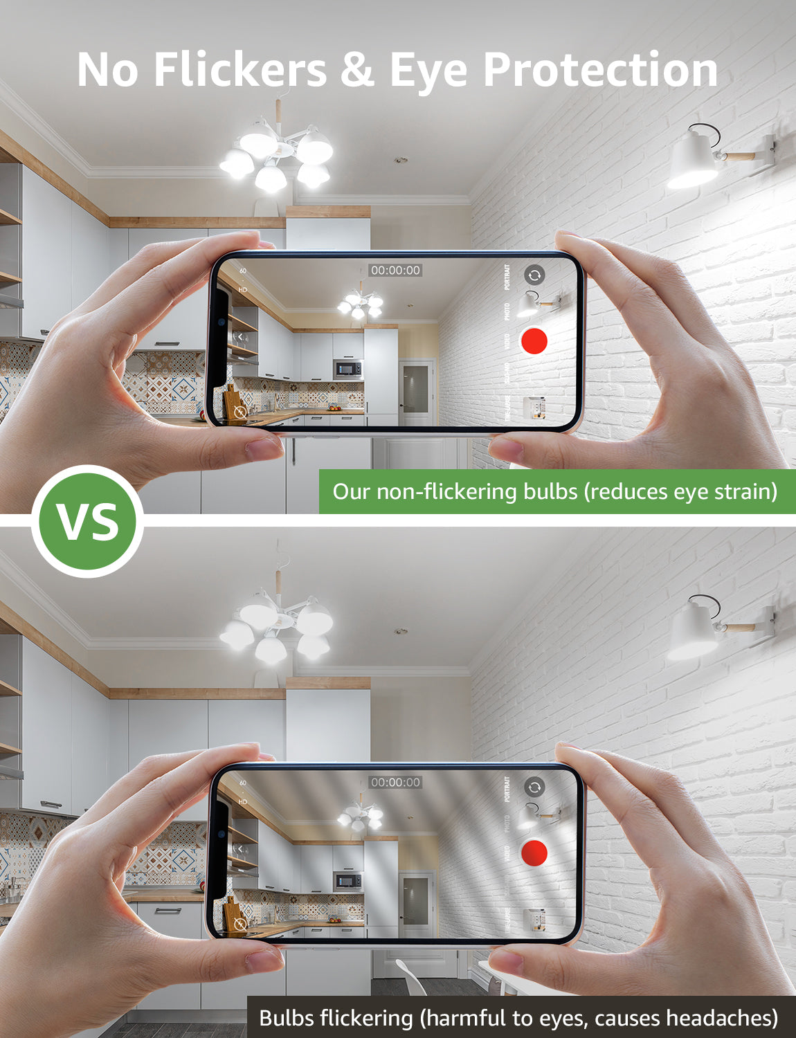 Lepro A19 Dimmable LED Light Bulbs, E26 Base, 9.5W (60W Equivalent), 800 Lumens, 5000K Daylight, UL Listed