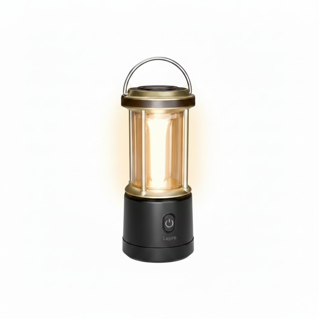 Lepro 1100LM Battery Powered LED Camping Lantern, Waterproof Tent Light with 5 Light Modes, Camping Essentials, Portable Lantern Flashlight for Camping, Emergency Light, Power Outage, Not Rechargeable