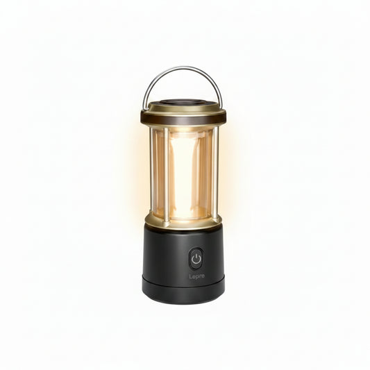 Lepro 1100LM Battery Powered LED Camping Lantern, Waterproof Tent Light with 5 Light Modes, Camping Essentials, Portable Lantern Flashlight for Camping, Emergency Light, Power Outage, Not Rechargeable