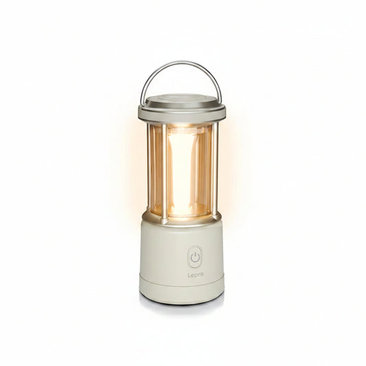 Lepro 1100LM Battery Powered LED Camping Lantern, Waterproof Tent Light with 5 Light Modes, Camping Essentials, Portable Lantern Flashlight for Camping, Emergency Light, Power Outage, Not Rechargeable
