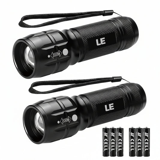 Lepro 2-Packs LED Flash Light LE1000 High Lumens