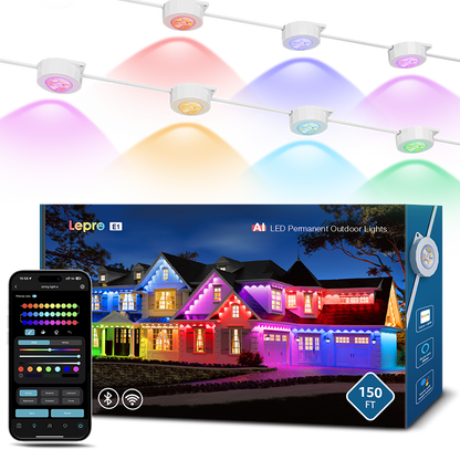 Lepro E1 AI-Powered Permanent Outdoor Lights 150ft