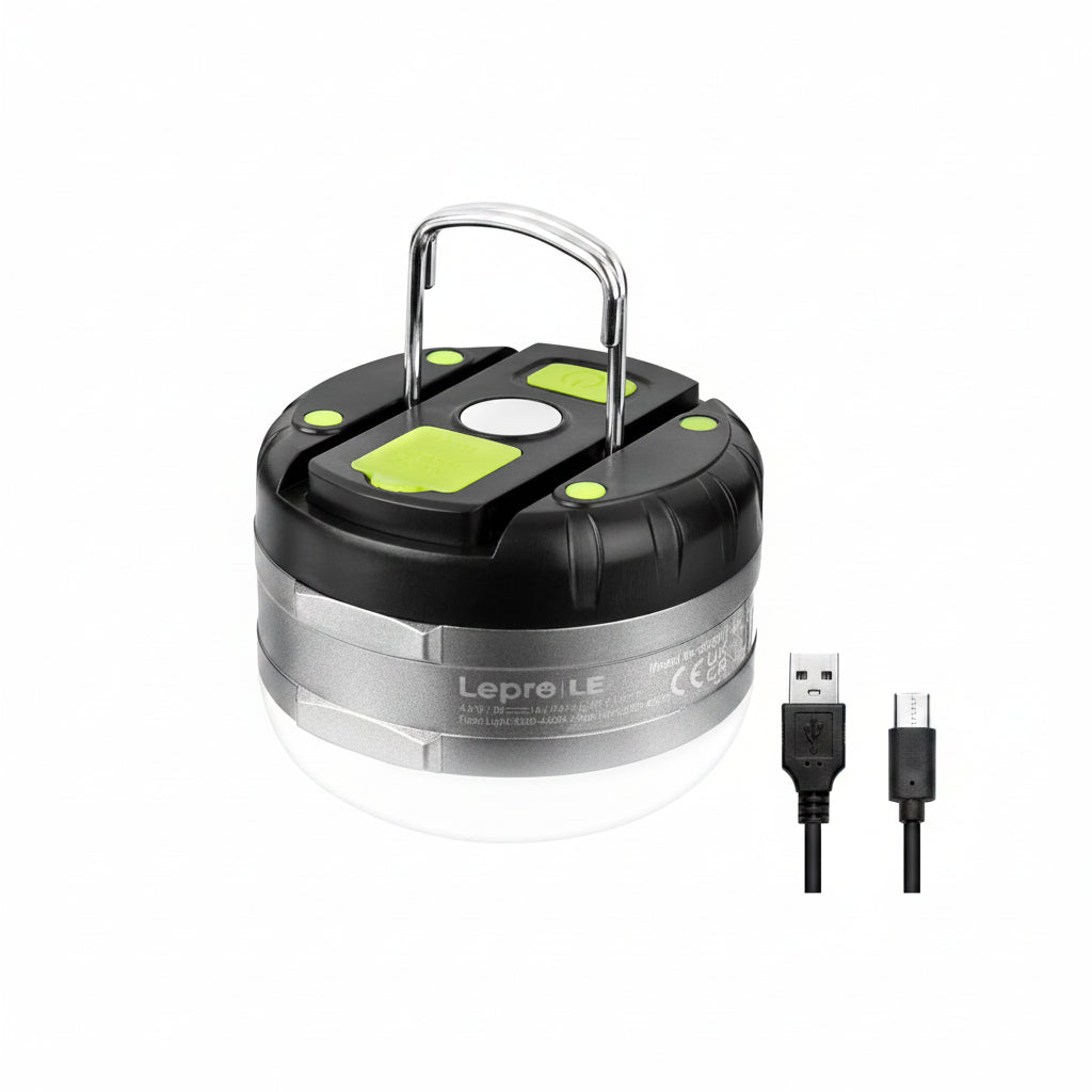 Lepro LED Camping Lantern (Rechargeable & Waterproof, with 5 Adjustable Brightness Levels)