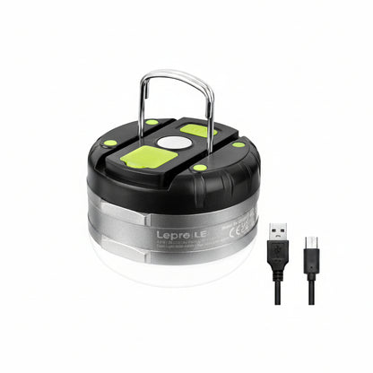 Lepro LED Camping Lantern (Rechargeable & Waterproof, with 5 Adjustable Brightness Levels)