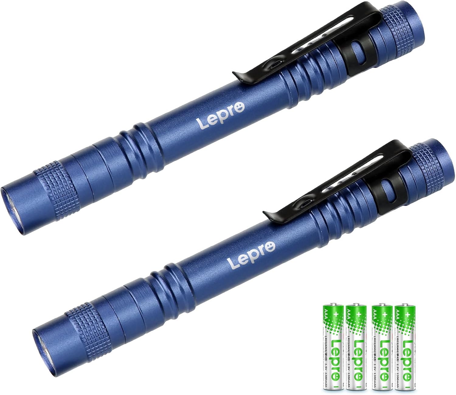 Lepro Portable Pocket LED Pen Flashlight (2 Pack)
