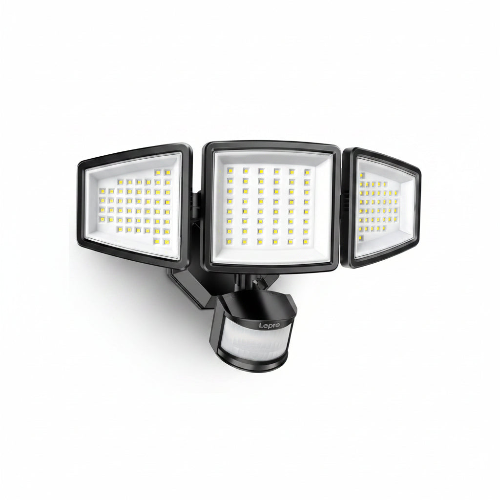 Lepro Triple-head LED flood light with motion sensor 3200lm