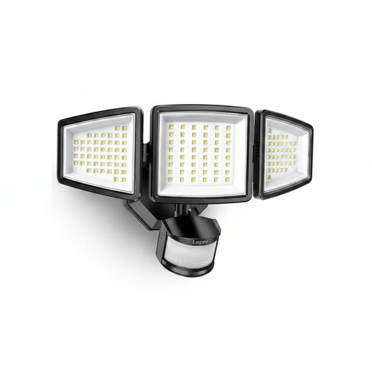Lepro Triple-head LED flood light with motion sensor 3200lm