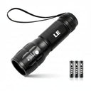 Lepro Portable LED Flashlight – High Lumens, Waterproof (Black, AAA Batteries Included)