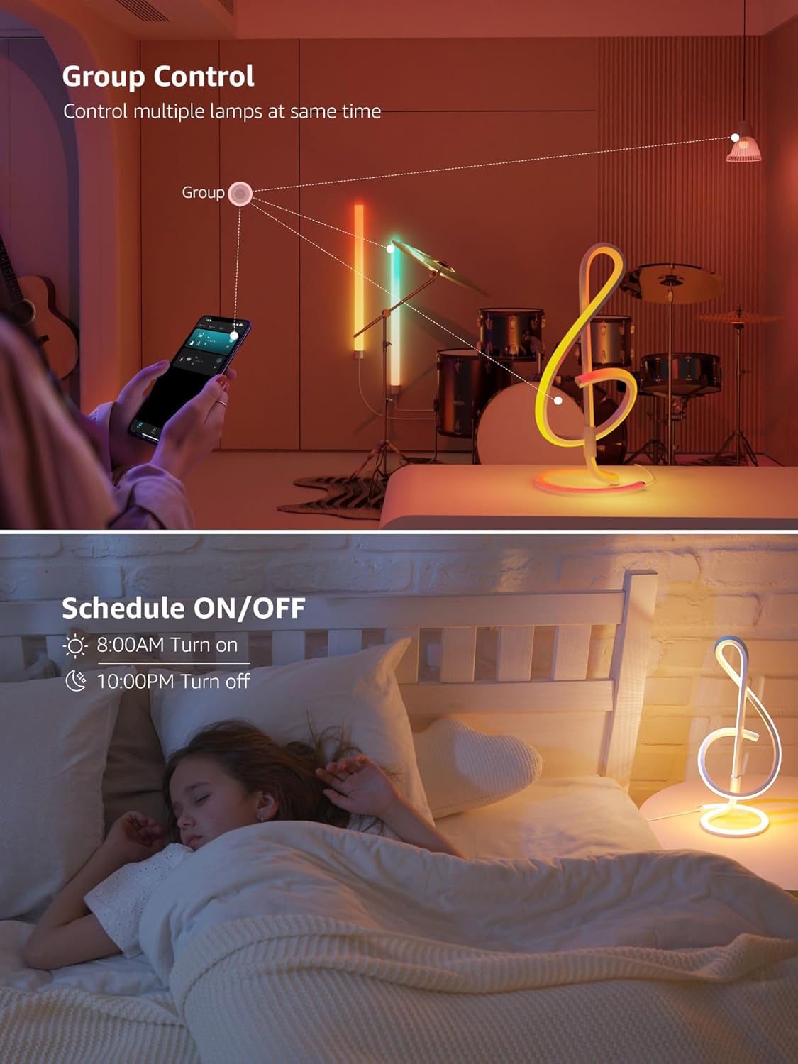 Lepro TB2 Table Lamp with group control and timer schedules