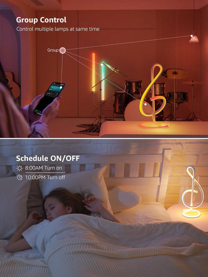 Lepro TB2 Table Lamp with group control and timer schedules