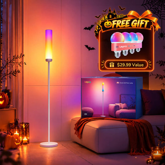 Lepro O1 Smart Floor Lamp (AI-Powered, 2300lm, RGBCW, Music Sync)