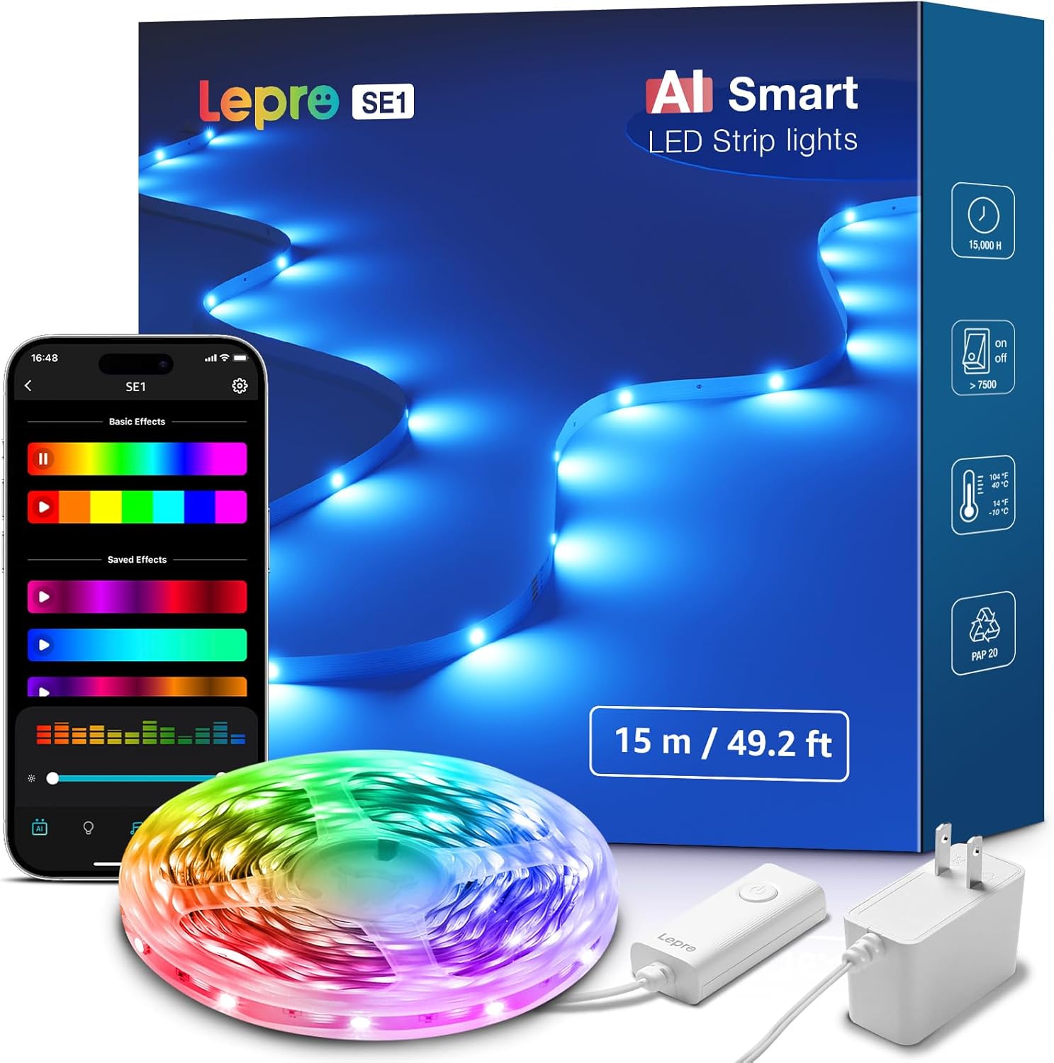 Lepro SE1 AI Smart LED Strip Lights | Affordable Smart Lighting