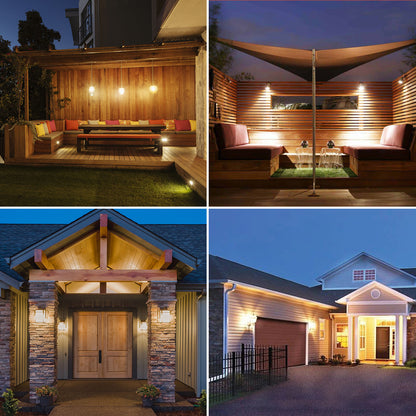 Lepro A19 Dusk to Dawn LED Light Bulb, E26 Base, 9W (60W Equivalent), 800 Lumens, 2700K Warm White, Non-Dimmable, Damp-Proof, 2-Pack