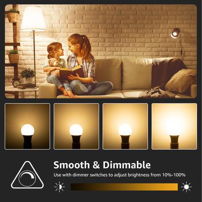 Lepro A19 Dimmable LED Light Bulbs, E26 Base, 14W (100W Equivalent), 1500 Lumens, 2700K Warm White, UL Listed