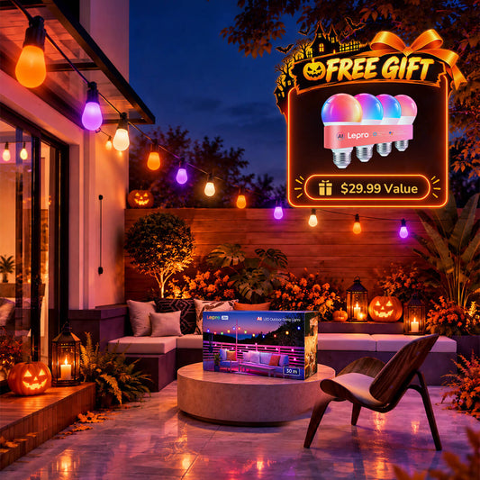 Lepro ZB1 AI-Powered Smart Outdoor String Lights + Free Gift