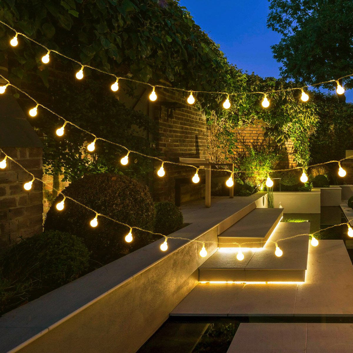 Lepro 16.4ft Battery Powered LED Globe String Lights