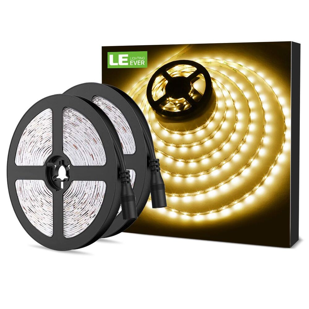 Lepro Flexible LED Light Strip (16.4ft, Warm White, Cuttable)