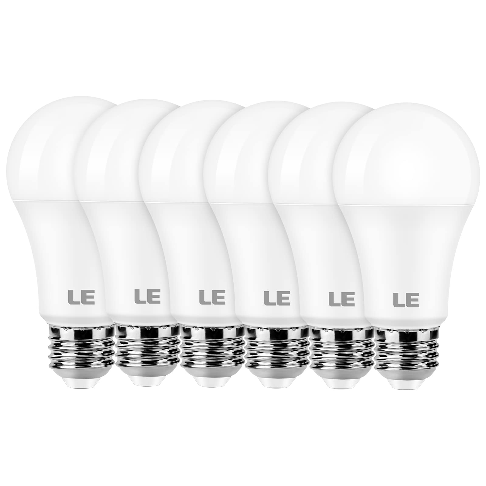 Lepro A19 E26 LED Light Bulbs (1500 Lumens, Daylight White, Energy-Saving)