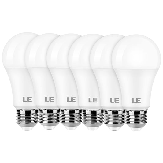 Lepro A19 E26 LED Light Bulbs (1500 Lumens, Daylight White, Energy-Saving)