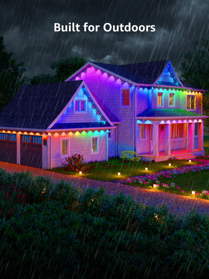 Lepro E1 Permanent Lights Accessories Only – 25 ft Permanent Outdoor Lights Single Strand Without Adapter and in-line Controller