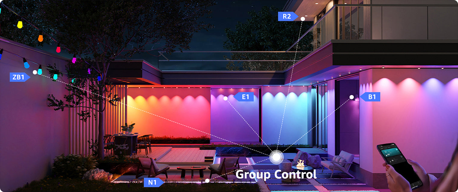 Lepro E1 AI-Powered Permanent Outdoor Lights | Holiday Decor