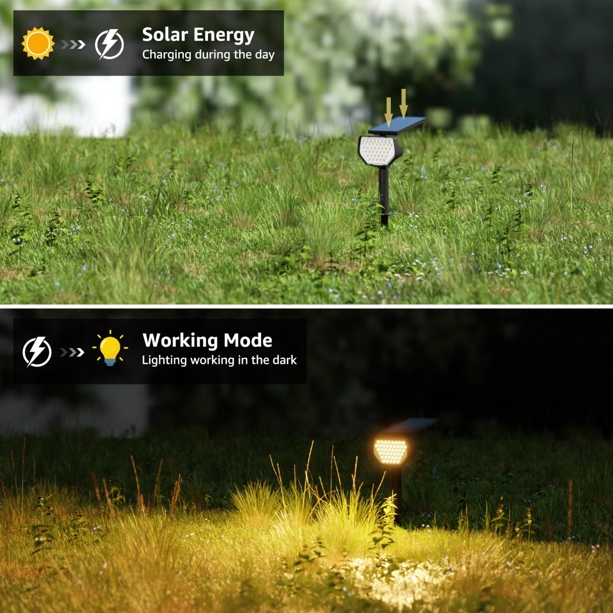 Lepro Warm White Solar Garden Lights (2-Pack)