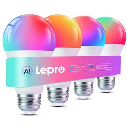 Lepro B2 AI Smart Light Bulbs