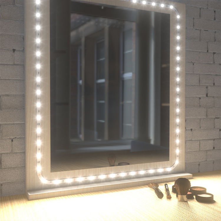 opdagelse tage ned trussel How to DIY Vanity Mirror with LED Strip Lights