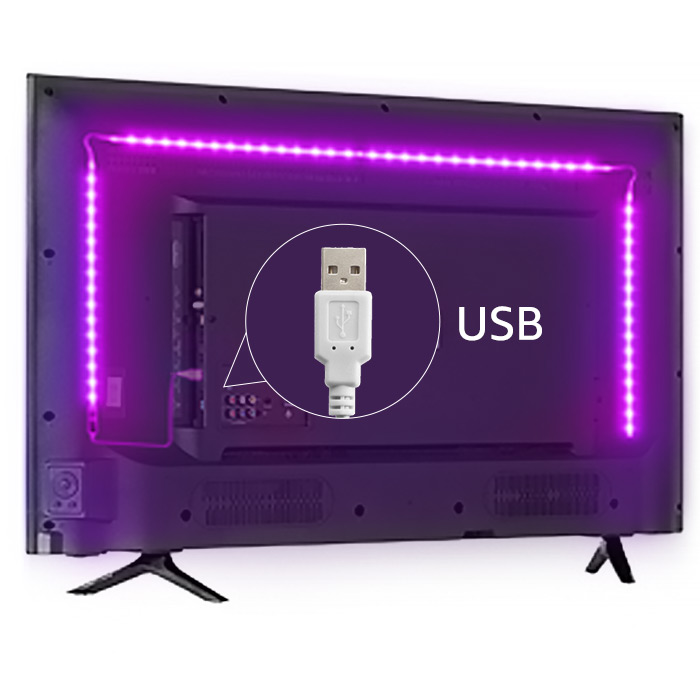 AMBIENT lighting for TV and monitor - FULL set LED strip 3M