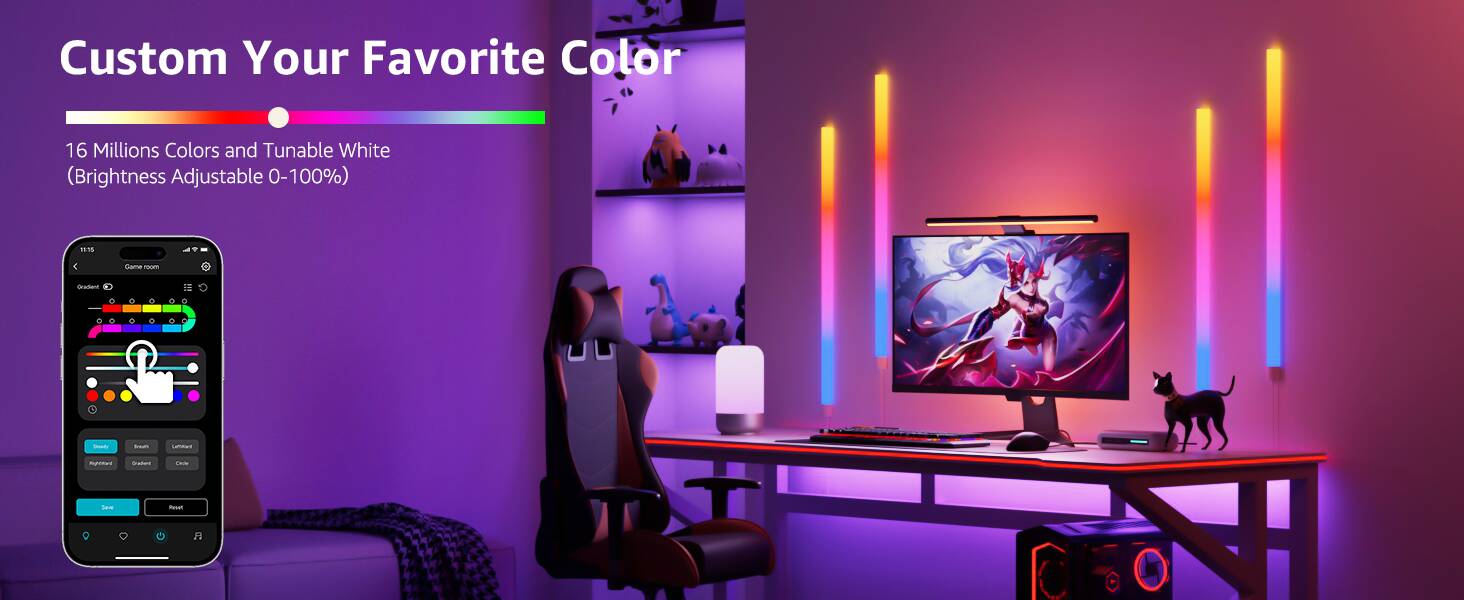 Lepro WL1 RGB LED Wall Lights with AI Music Sync, Smart Mood Lepro WL1 RGB LED Wall Lights with AI Music Sync, Smart Mood